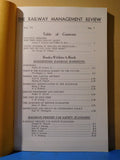 Railway Management Review Vol 74 #1 1974  89 Pages