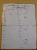 Consolidated European & North American Railway Co. 1873 Monthly Statement