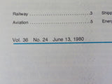 Canadian Pacific News Summary 1980 June 13 U.S. railways propose giant merger