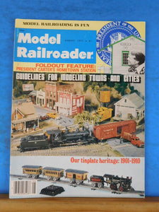 Model Railroader Magazine 1977 August Modelint towns and cities guidelines TInpl