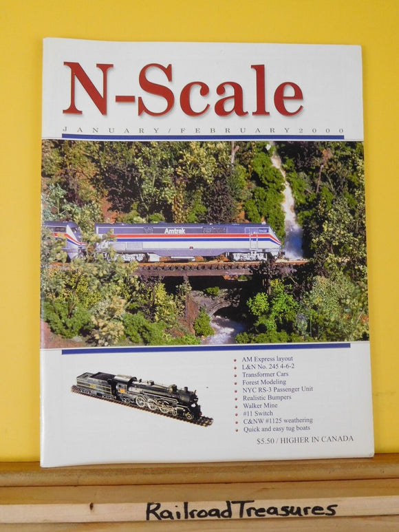 N Scale Magazine 2000 Jan Feb L&N #245 Loco Forest scenery Flat car loads