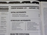 CTC Board Railroads Illustrated #127 1986 January Apache Railway Weekend Warrior