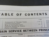 Burlington Route System Public Timetable 1958 May-October