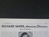 White Tops Circus Magazine 1948 March April Richard Sands, American Showman