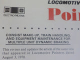 EMD Locomotive Pointers 7L-81 October 1981 Consist Make-Up, Train Handling,
