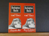 Burlington Route System Public Timetable 1962 November-1963 April