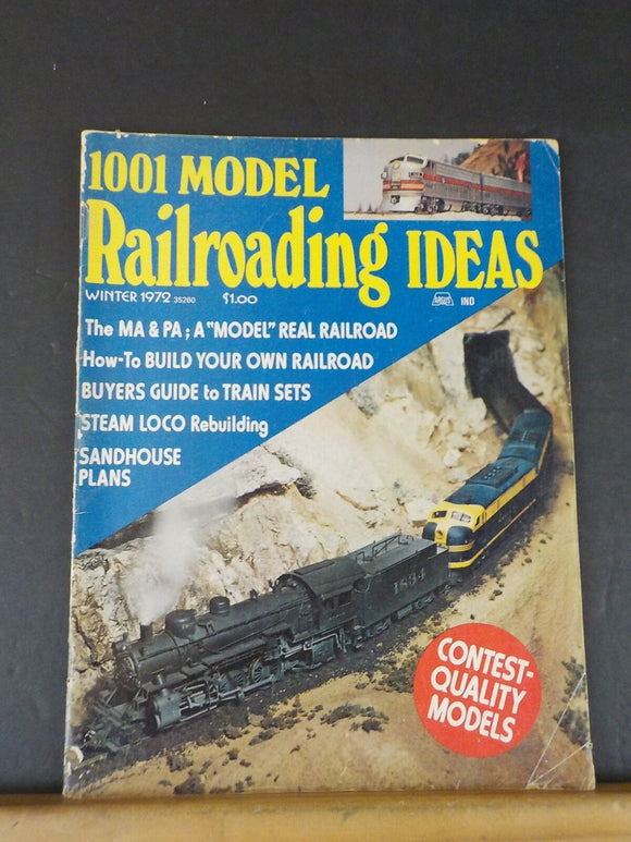 1001 Model Railroading Ideas 1972 Winter Ma&Pa Super grip service towers SF Sand