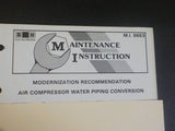 EMD Maintenance Instructions MI 9653  Air Compressor Water Piping Conversion
