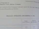 Indianapolis Union Railway Company Annual Report 1926 Fold out map