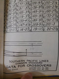 Blueprint Southern Pacific Company Lot of 8 Turnouts, Switch layout, crossover