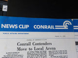 Conrail News Clip Lot of 8 1985 August Various issues