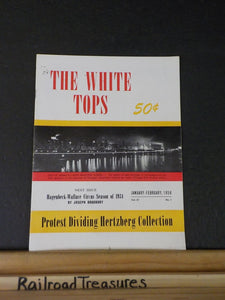 White Tops Circus Magazine 1958 January February English circus Aaron Turner & C