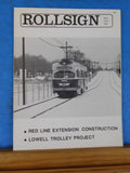 Rollsign Magazine of New England Transit News 1982 May June