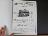 Milton Car Works Milton, Pennsylvania by Homer F. Folk Hard Cover