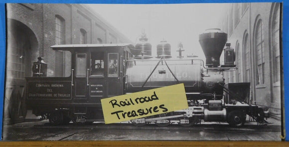 Photo Compania Anonima Del Gran Ferrocarril De Trujillo Locomotive #1 5x10