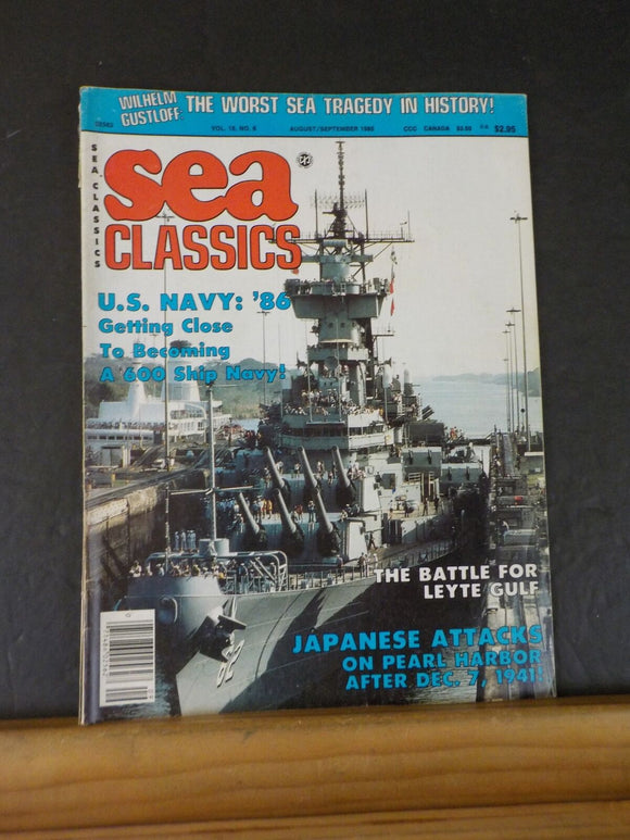 Sea Classics V18 #6 1985 Aug/September Battle for Leyte Gulf Cover is Off