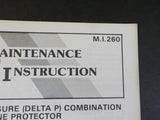 EMD Maintenance Instructions MI 260 Differential pressure (Delta P) combination