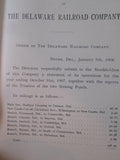 Delaware Railroad Company Annual report 1907 October 31