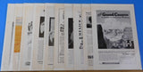 Ads Santa Fe Railroad Lot #5 Advertisements from various magazines (10)