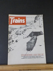 Trains Magazine 1966 February Steinheimer and the SP