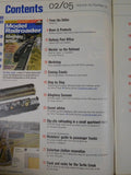 Model Railroader Magazine 2005 February Allegheny action Lightweight pass car tr
