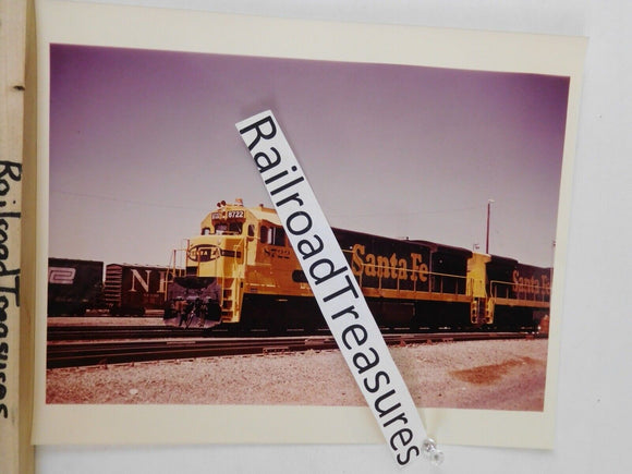 Photo Santa Fe Locomotive #8722 8 X 10 Color Flagstaff AZ 1973
