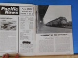 Pacific News #166 1975 August Pacific Rail News 4449 goes east Texas Transport C
