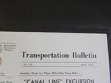 Transportation Bulletin #39 1957 April  2 sided Canal Line Excursion