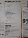 Railroad Model Craftsman Magazine 1982 December Boxcar conversions Layout planni