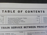 Burlington Route System Public Timetable 1959 November-1960 April