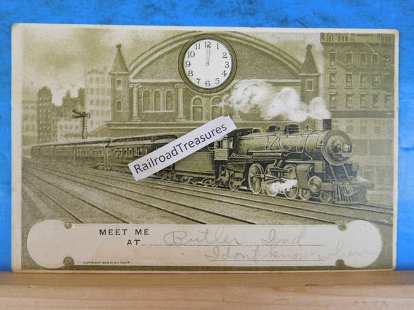 Postcard Meet Me At Butler Ind Postmark 1910