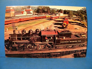 Postcard Conway Scenic Railroad North Conway, New Hampshire. Locomotive #47