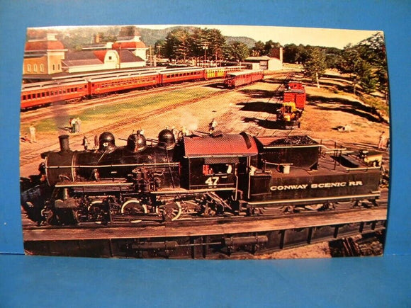Postcard Conway Scenic Railroad North Conway, New Hampshire. Locomotive #47