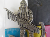 Jaycees Montana Pewter Large Indian Sitting Bull With Custers Last Stand On  PIN