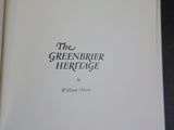Greenbrier Heritage, The  White Sulphur Springs West Virginia    Hard cover