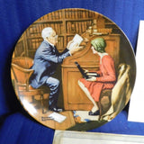 Plate Norman Rockwell The Professor Rockwell's Heritage Collection