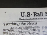US Rail News 1987 February Our 4th Year Marketplace for the Railroad Industry &