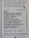 Trains Magazine 1974 April Macon's trestles Little engine that could