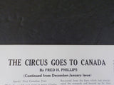 White Tops Circus Magazine 1937 February March Knecht & Becker Circus A Woman Pi