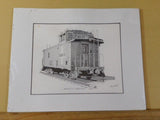 Print Santa Fe Caboose #999293 by CHarley Krone