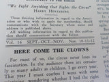 White Tops Circus Magazine 1943 September - November Circus Labor Shortage