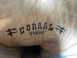 Corral Teen Boots size 4 1/2T Stk #1031 Angel Wings Hearts Embroidered Western C