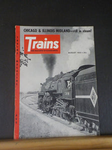 Trains Magazine 1955 August Chicago & Illinois Midland Dominion's streamliners