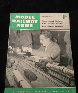 Model Railway News 1954 November Fitting covered platforms GNR 6 wheel coaches A