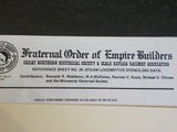 Great Northern Goat Reference Sheet #25 Steam Locomotive Stenciling Data