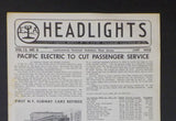 ERA Headlights 1950 June Pacific Electric to Cut Passenger Service