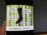Men's bamboo socks 5 pair Size 11-14 Black