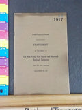 New York New Haven and Hartford Railroad Company Annual Report 1917 Dec 31