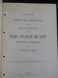 Chicago Burlington & Quincy Railroad Company Annual Report 1893 Dec 31