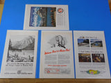 Ads Great Northern Railway Lot #5 Advertisements from various magazines (10)